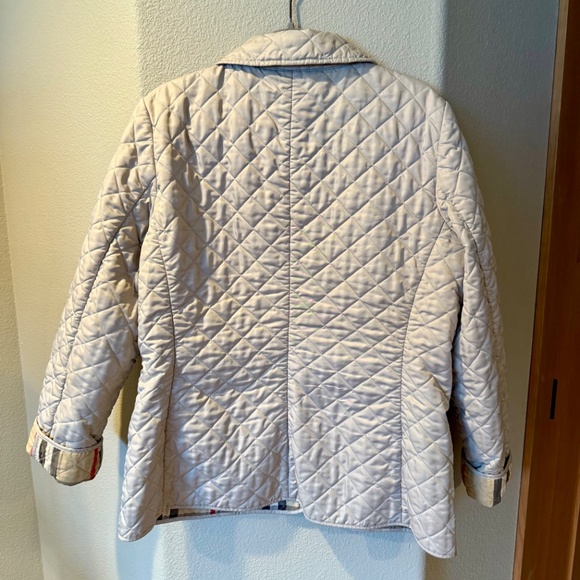 Burberry Cream Quilted Jacket - Picture 11 of 14